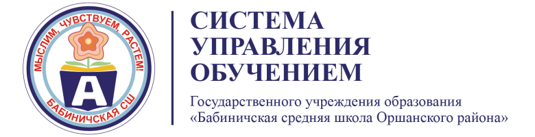 Система управления обучением Бабиничской средней школы Оршанского района